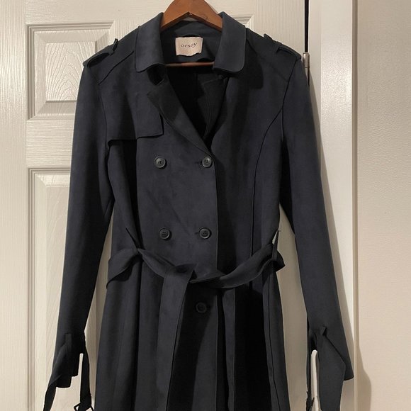 ORSAY - trench coat  size  EUR 42 (L-XL), black color - NEW - Picture 4 of 8